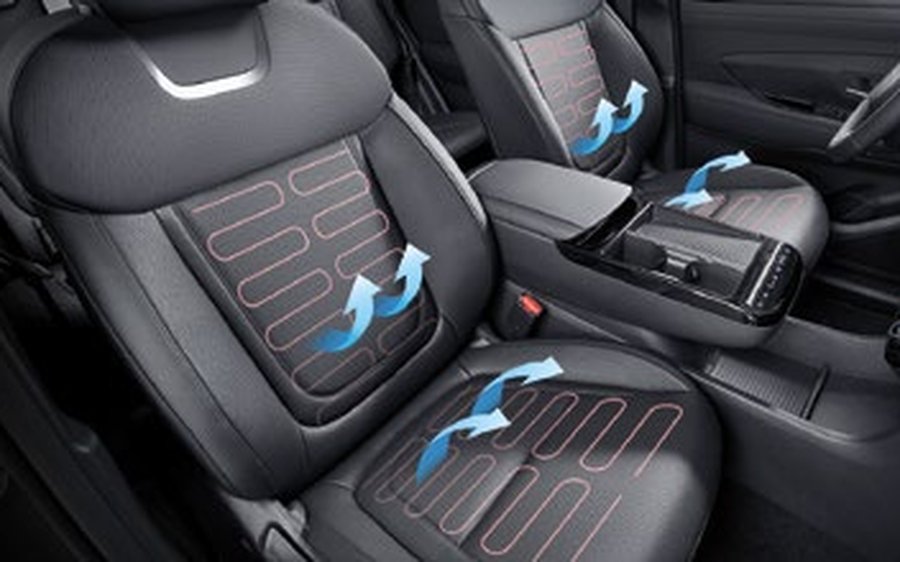 Сидіння Hyundai Tucson з підігрівом і вентиляцією