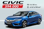 HONDA CIVIC  от  594 000 грн в автосалоне HONDA AELITA