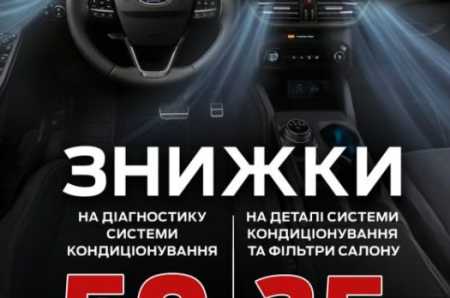 Весняні знижки на кондиціонер у авто: вигідна пропозиція від Ford Аеліта